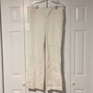 Cream lined dress slacks- NWT